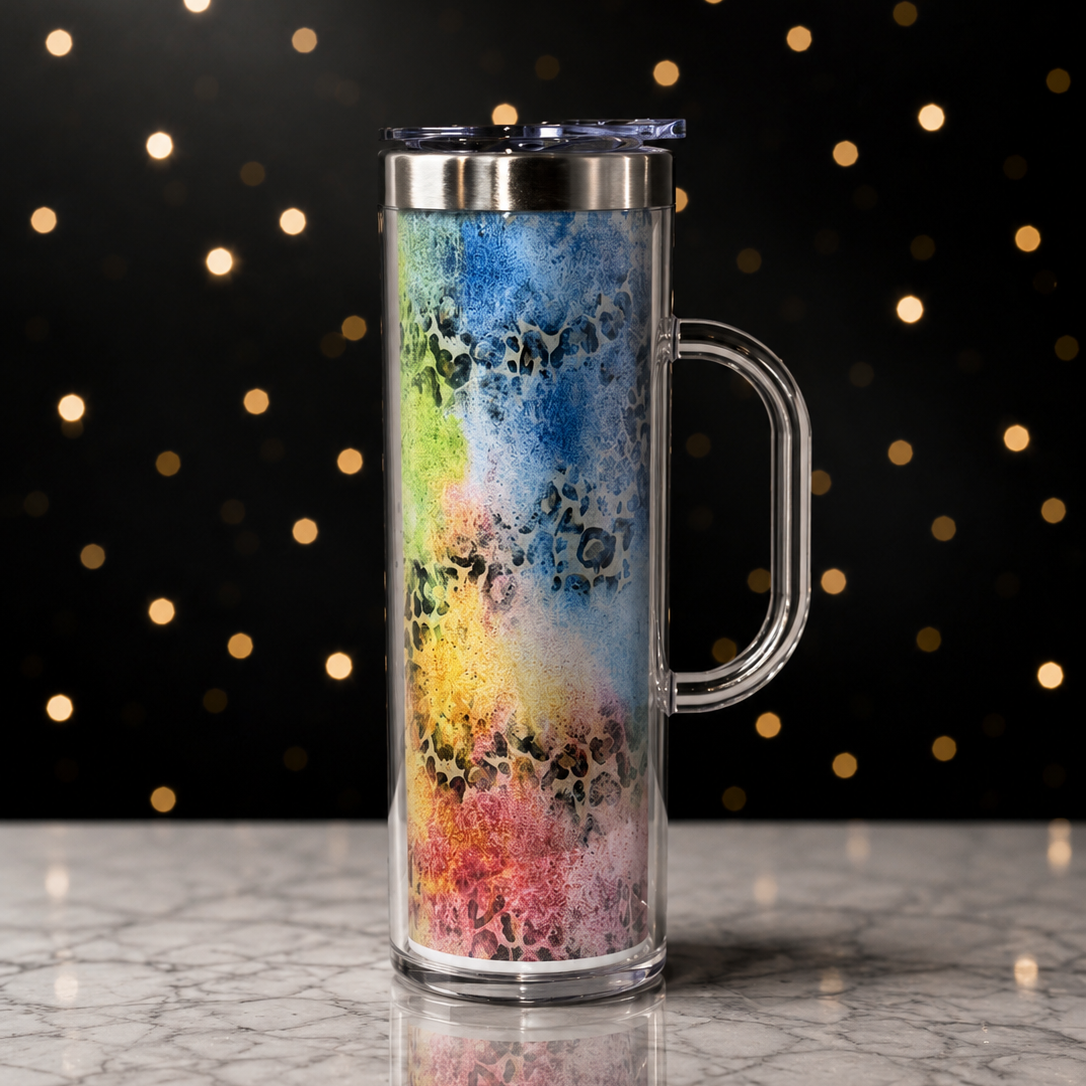 Rainbow Cheetah W/ Handle