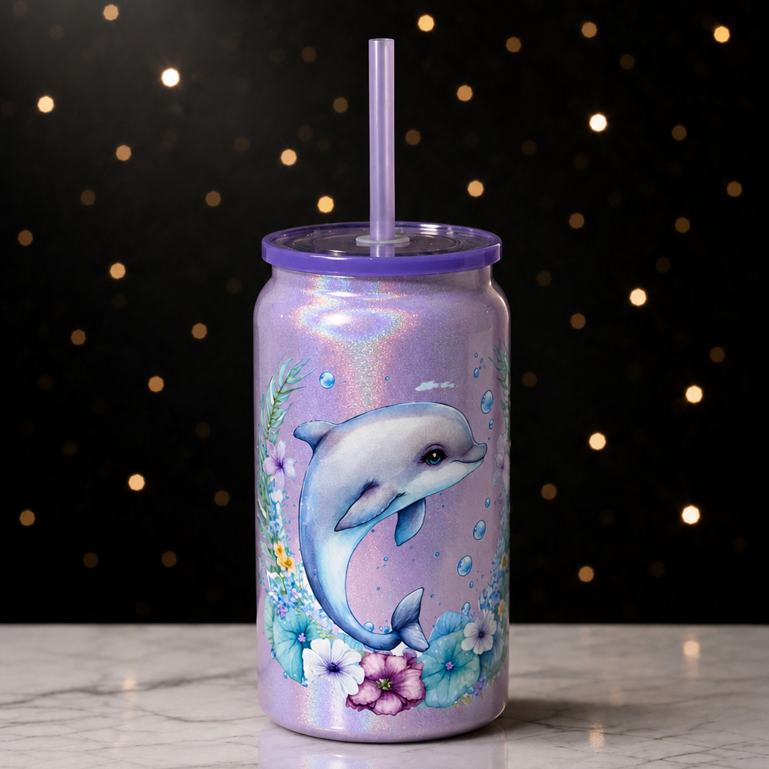 16oz Stainless Steel Dolphin