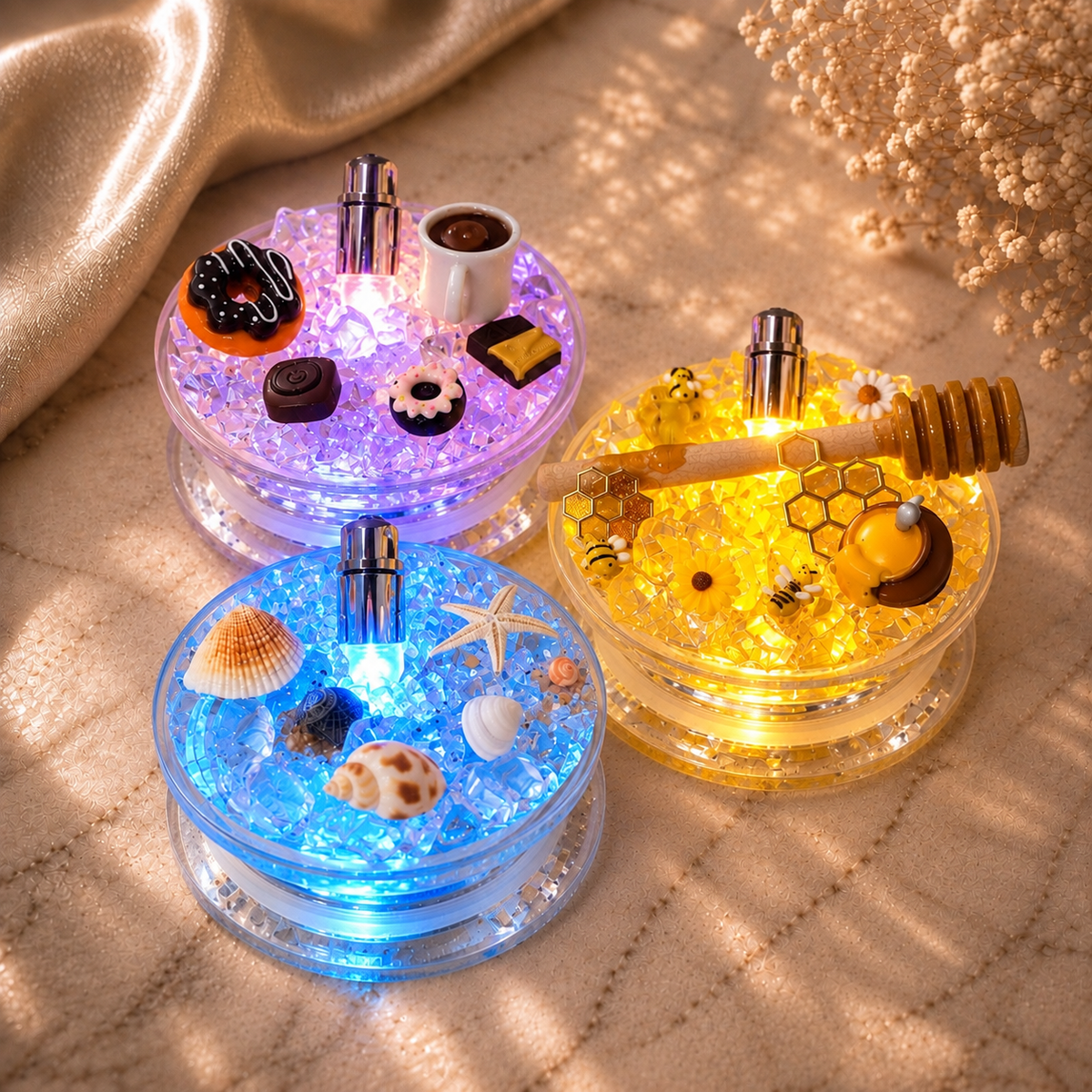 Decorated Lid w/ Light